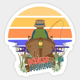 Hooked on Fishing Sticker